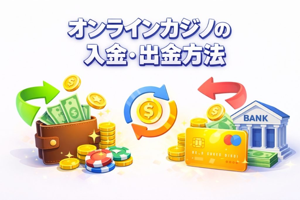 オンラインカジノ　入金・出金方法